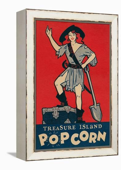 Treasure Island Popcorn Poster-null-Framed Premier Image Canvas