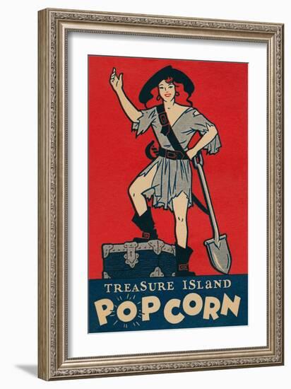 Treasure Island Popcorn Poster-null-Framed Premium Giclee Print