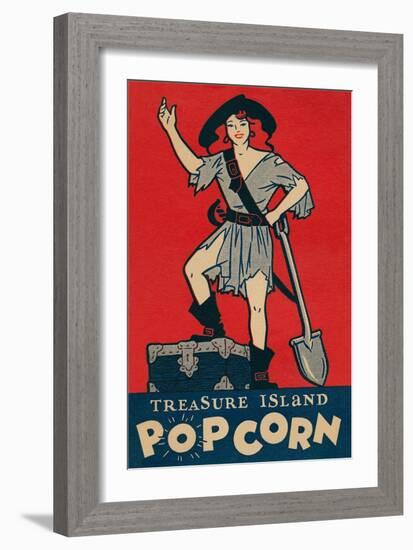 Treasure Island Popcorn Poster-null-Framed Premium Giclee Print