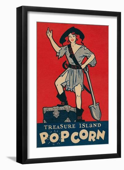 Treasure Island Popcorn Poster-null-Framed Premium Giclee Print