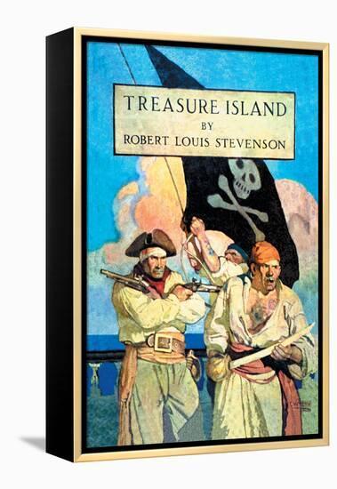 Treasure Island-Newell Convers Wyeth-Framed Stretched Canvas