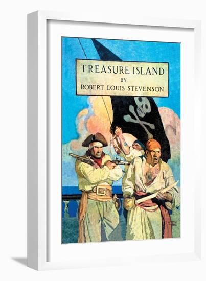 Treasure Island-Newell Convers Wyeth-Framed Art Print