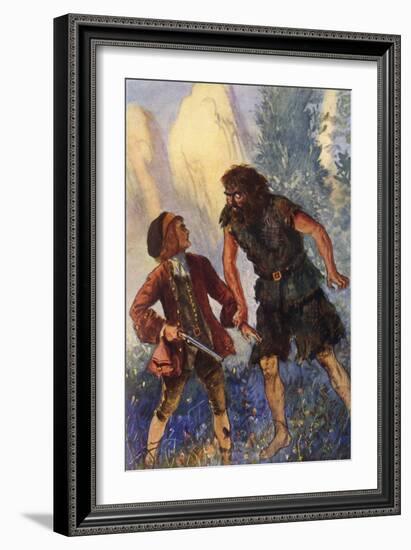 Treasure Isle, Ben Gunn-John Cameron-Framed Art Print