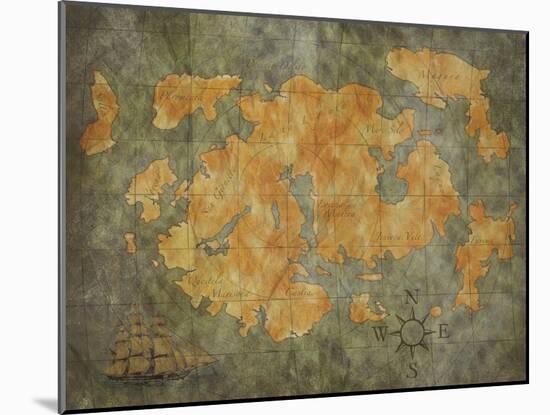 Treasure Map-jgroup-Mounted Art Print