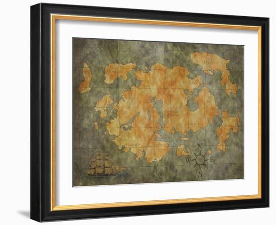 Treasure Map-jgroup-Framed Art Print