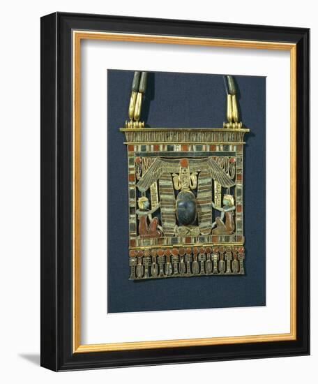 Treasure of Tanis, Breastplate of Psusennes I Made of Gold, Lapis Lazuli and Red Jasper-null-Framed Giclee Print