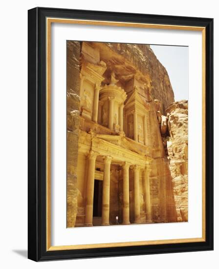 Treasury at Dusk, Petra, UNESCO World Heritage Site, Jordan, Middle East-Ken Gillham-Framed Photographic Print