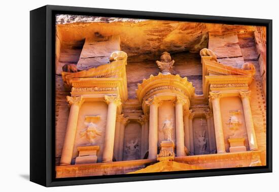 Treasury built by the Nabataens, Siq, Petra, Jordan.-William Perry-Framed Premier Image Canvas