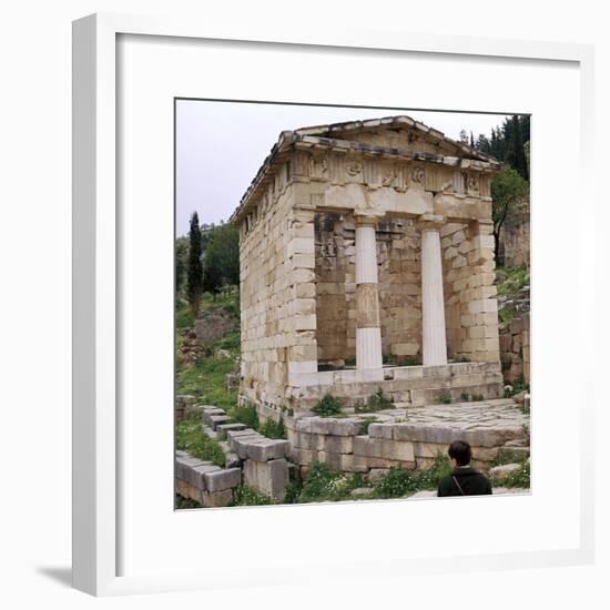 Treasury of the Athenians in Delphi, 5th century BC-Unknown-Framed Photographic Print