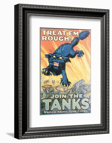 Treat'Em Rough! Join The Tanks-August Hutof-Framed Art Print