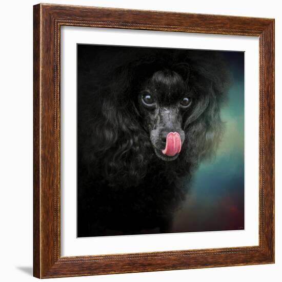 Treat Snatcher Toy Black Poodle-Jai Johnson-Framed Giclee Print