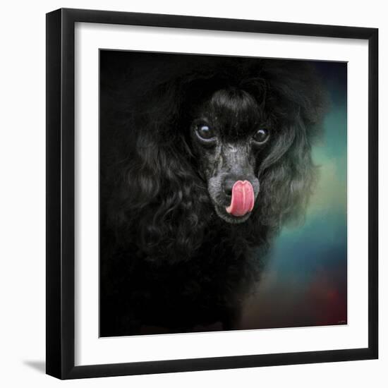 Treat Snatcher Toy Black Poodle-Jai Johnson-Framed Giclee Print