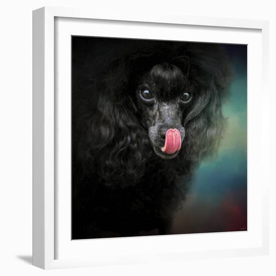 Treat Snatcher Toy Black Poodle-Jai Johnson-Framed Giclee Print