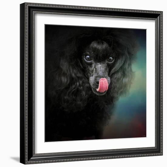 Treat Snatcher Toy Black Poodle-Jai Johnson-Framed Giclee Print