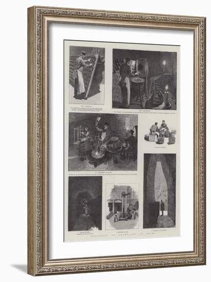 Treatment of Champagne at Reims-null-Framed Giclee Print