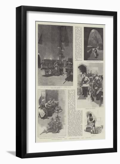Treatment of Champagne at Reims-null-Framed Giclee Print
