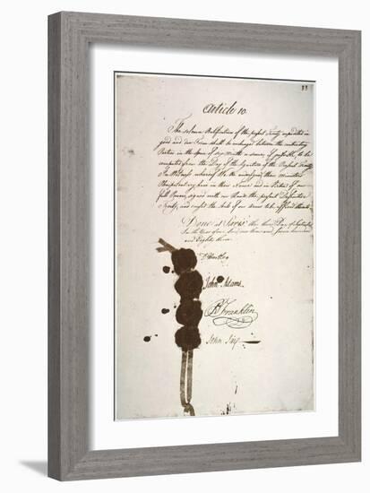 Treaty of Paris, 1783-null-Framed Giclee Print