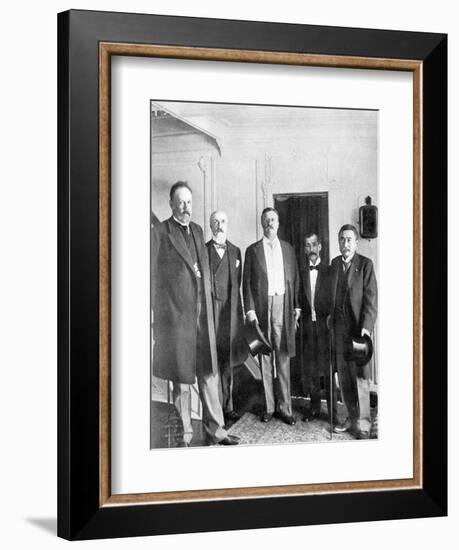 Treaty of Portsmouth Peacemakers on Board the Mayflower, 1905-null-Framed Giclee Print