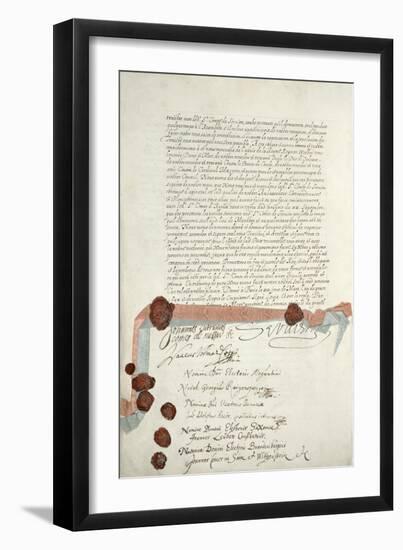 Treaty of Westphalia, Signed at Munster, 24th October 1648-null-Framed Giclee Print