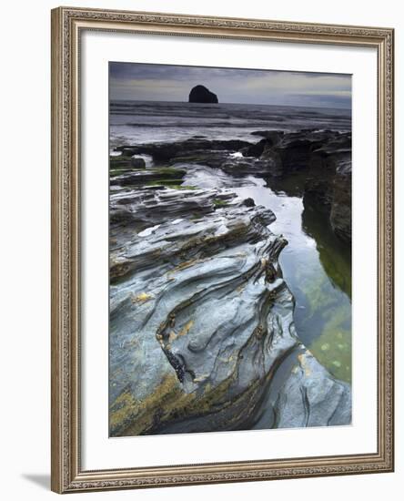 Trebarwith Strand, Cornwall, England, United Kingdom, Europe-Jeremy Lightfoot-Framed Photographic Print