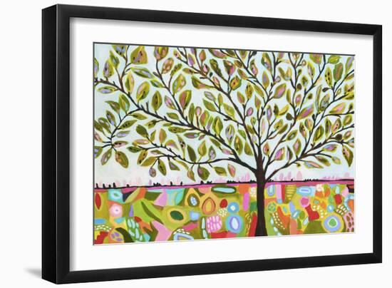 Tree Abstract-Karen Fields-Framed Art Print
