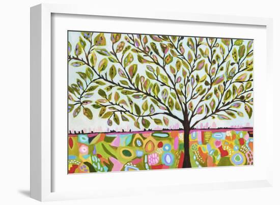 Tree Abstract-Karen Fields-Framed Art Print