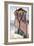 Tree and House-Amedeo Modigliani-Framed Art Print