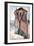 Tree and House-Amedeo Modigliani-Framed Art Print