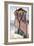 Tree and House-Amedeo Modigliani-Framed Premium Giclee Print