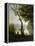 Tree and Woman, Souvenir of Mortefontaine, France-Jean-Baptiste-Camille Corot-Framed Premier Image Canvas