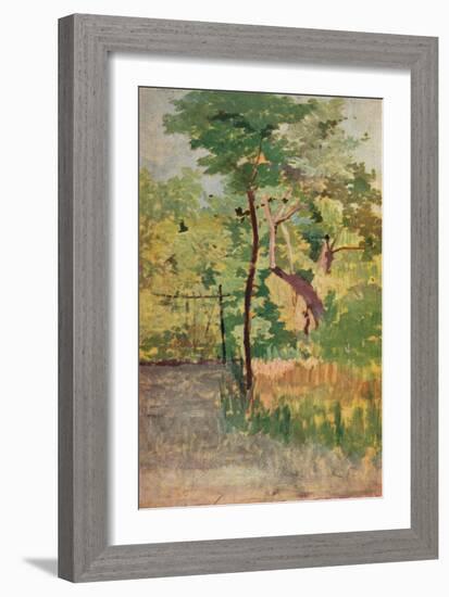 'Tree and Woodpath', c19th century-Giovanni Fattori-Framed Giclee Print