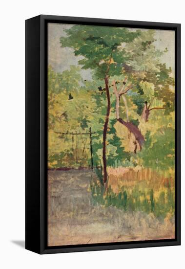 'Tree and Woodpath', c19th century-Giovanni Fattori-Framed Premier Image Canvas