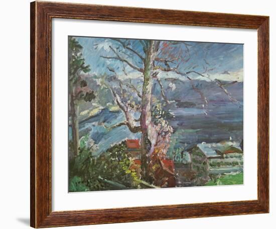 Tree at the Walchensee-Lovis Corinth-Framed Art Print