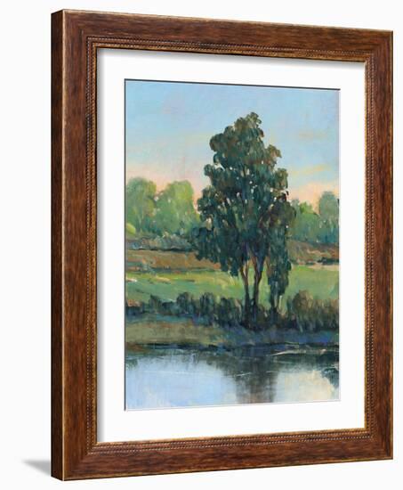 Tree by the Riverbank I-Tim OToole-Framed Art Print