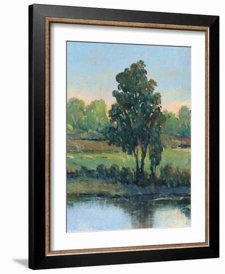 Tree by the Riverbank I-Tim OToole-Framed Art Print