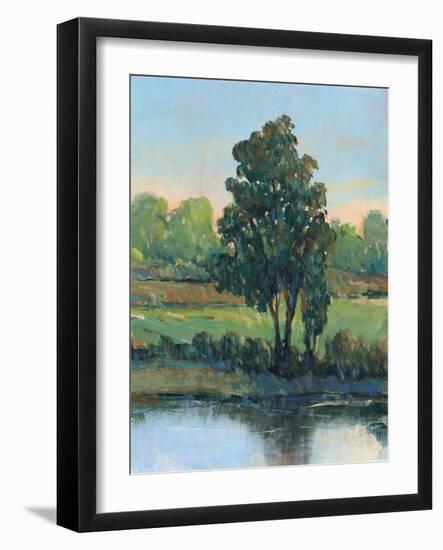 Tree by the Riverbank I-Tim OToole-Framed Art Print