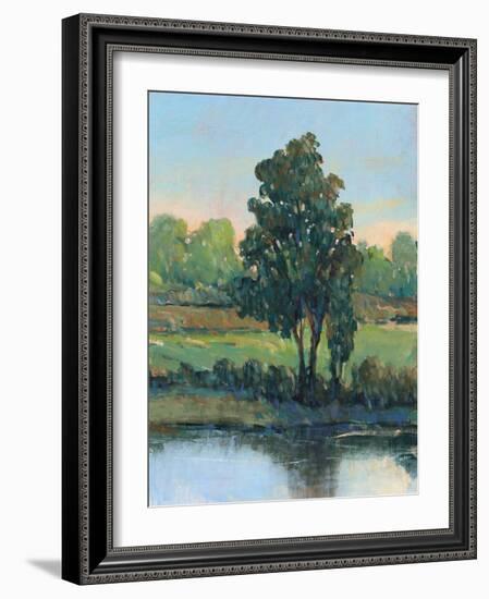 Tree by the Riverbank I-Tim OToole-Framed Art Print