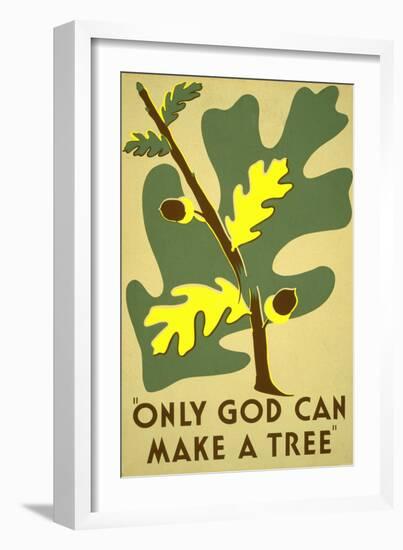 Tree Conservation, FAP Poster, 1938-Science Source-Framed Giclee Print