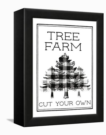 Tree Farm Buffalo Plaid-Elizabeth Medley-Framed Stretched Canvas