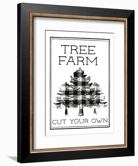 Tree Farm Buffalo Plaid-Elizabeth Medley-Framed Art Print