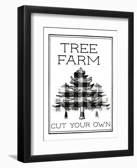 Tree Farm Buffalo Plaid-Elizabeth Medley-Framed Art Print