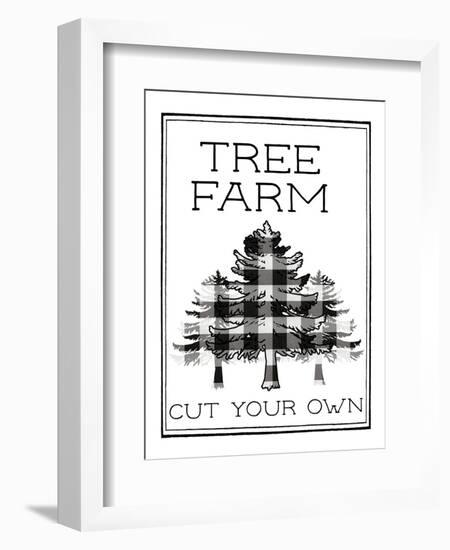 Tree Farm Buffalo Plaid-Elizabeth Medley-Framed Art Print