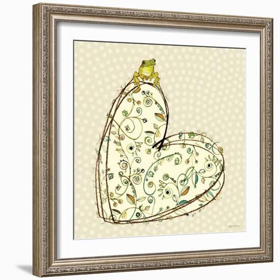 Tree Frog + Heart-Robbin Rawlings-Framed Premium Giclee Print