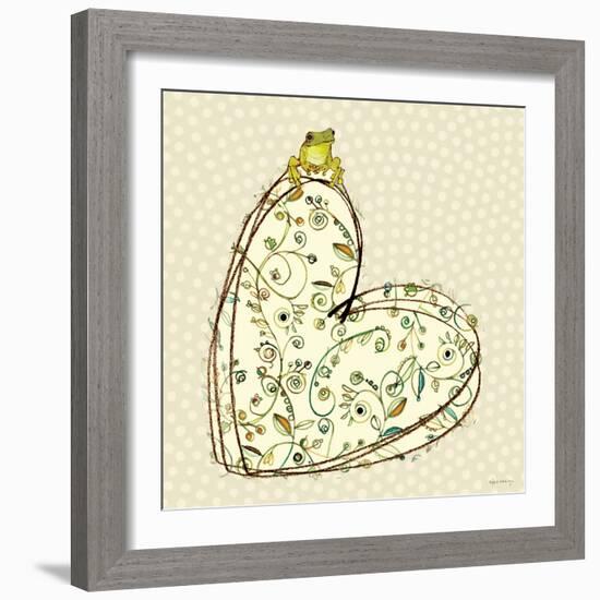 Tree Frog + Heart-Robbin Rawlings-Framed Premium Giclee Print