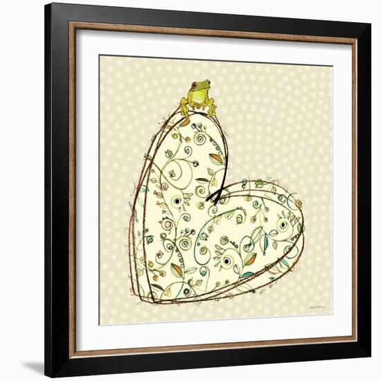 Tree Frog + Heart-Robbin Rawlings-Framed Art Print