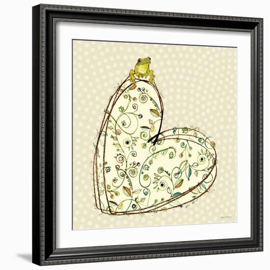 Tree Frog + Heart-Robbin Rawlings-Framed Art Print