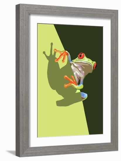 Tree Frog-Lantern Press-Framed Art Print