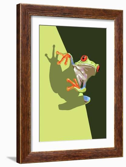 Tree Frog-Lantern Press-Framed Art Print