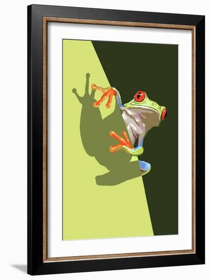 Tree Frog-Lantern Press-Framed Art Print