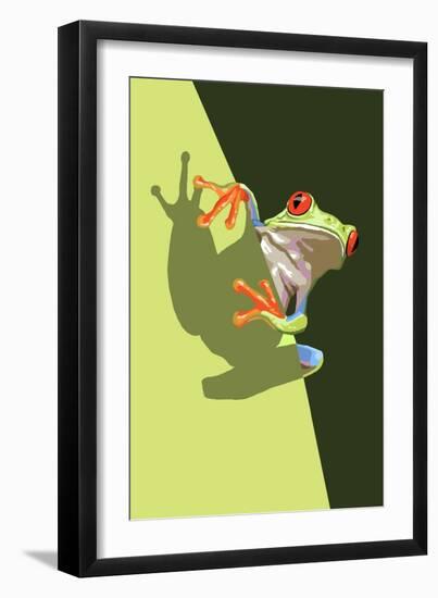 Tree Frog-Lantern Press-Framed Art Print